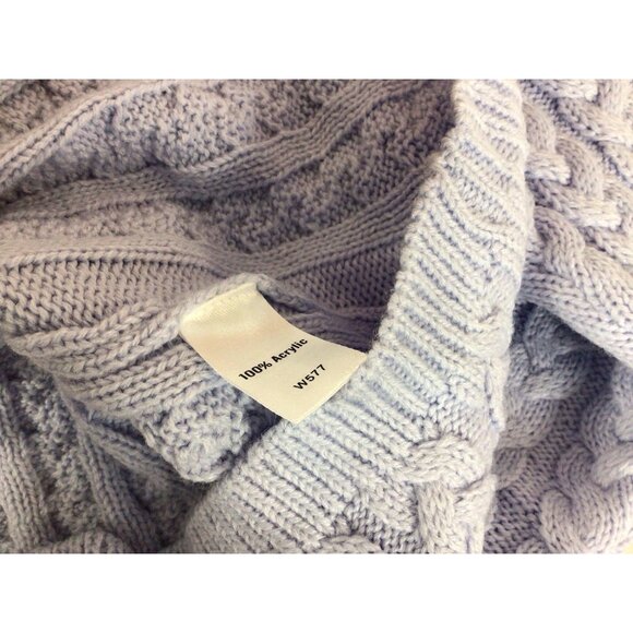 Tog Shop Cardigan Sweater Blue Cableknit Womens 1X - Picture 3 of 7